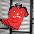 Camisa Bayern de Munique Home 2001/02 - Retrô Adidas Masculino - Vermelho e Azul