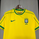 Camisa Brasil Home 1998 - Retrô Nike Masculino - Amarelo