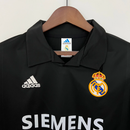 Camisa Real Madrid Away 2002/03 - Retrô Adidas Masculina - Preta