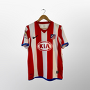 Camisa Atlético de madrid Home 2008/09 - Retrô Nike Masculino - Vermelho e branco