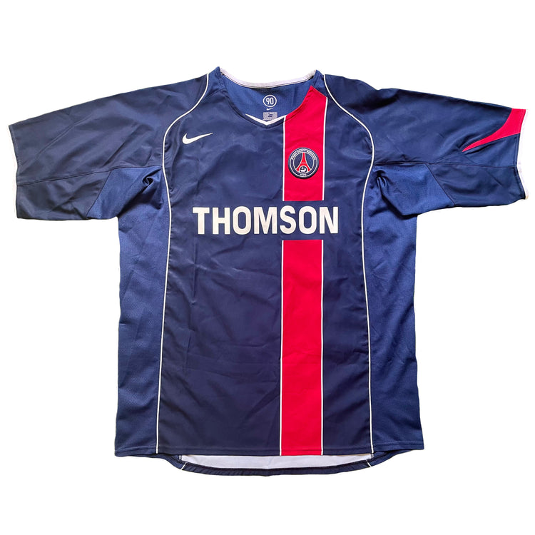 Camisa PSG Home 2004/05 - Retrô Nike Masculino - Azul e vermelho
