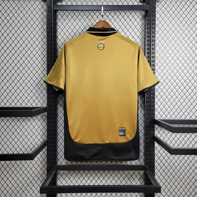 Camisa Manchester United Third 2001/02 - Retrô Umbro Masculino - Amarelo