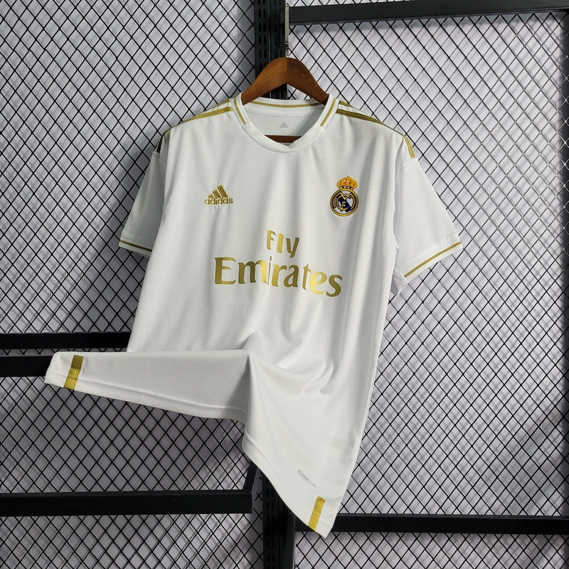 Camisa Real Madrid Home 2019/20 - Retrô Adidas Masculina - Branco