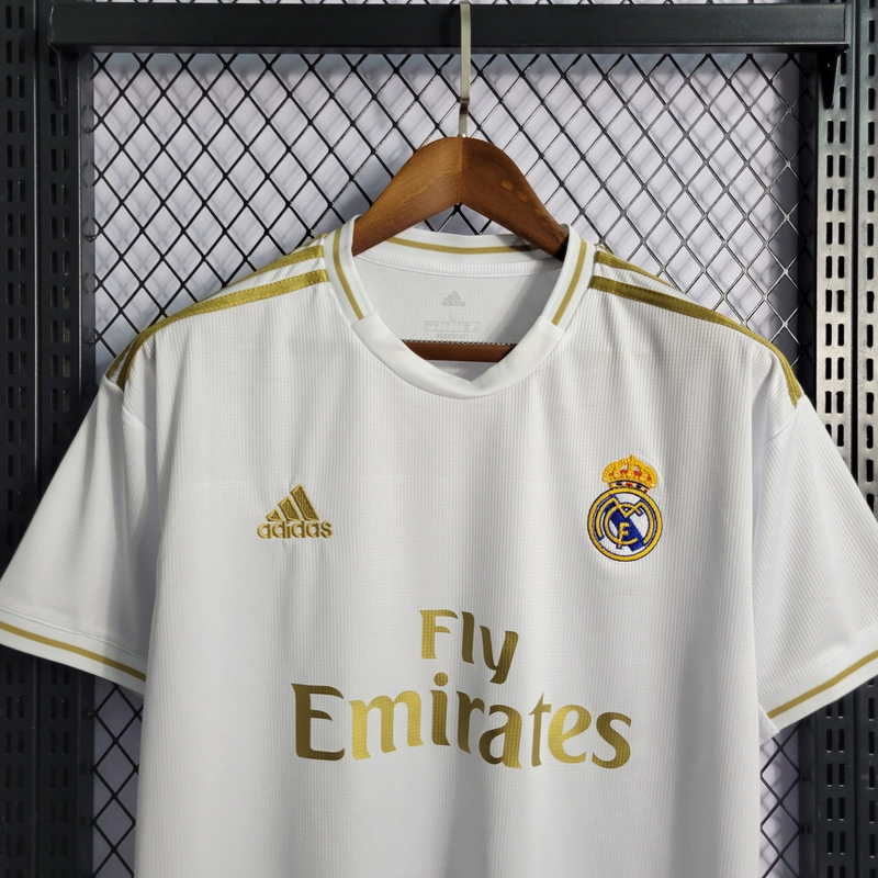 Camisa Real Madrid Home 2019/20 - Retrô Adidas Masculina - Branco