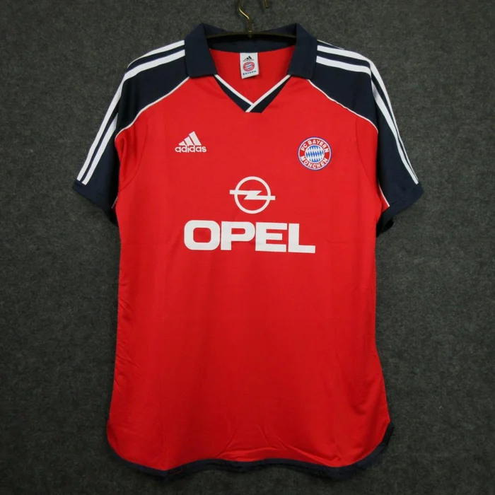 Camisa Bayern de Munique Home 1999/00 - Retrô Adidas Masculino - Vermelho e Azul