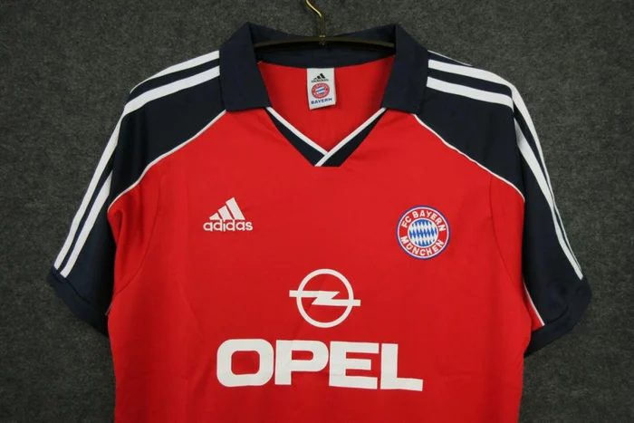 Camisa Bayern de Munique Home 1999/00 - Retrô Adidas Masculino - Vermelho e Azul
