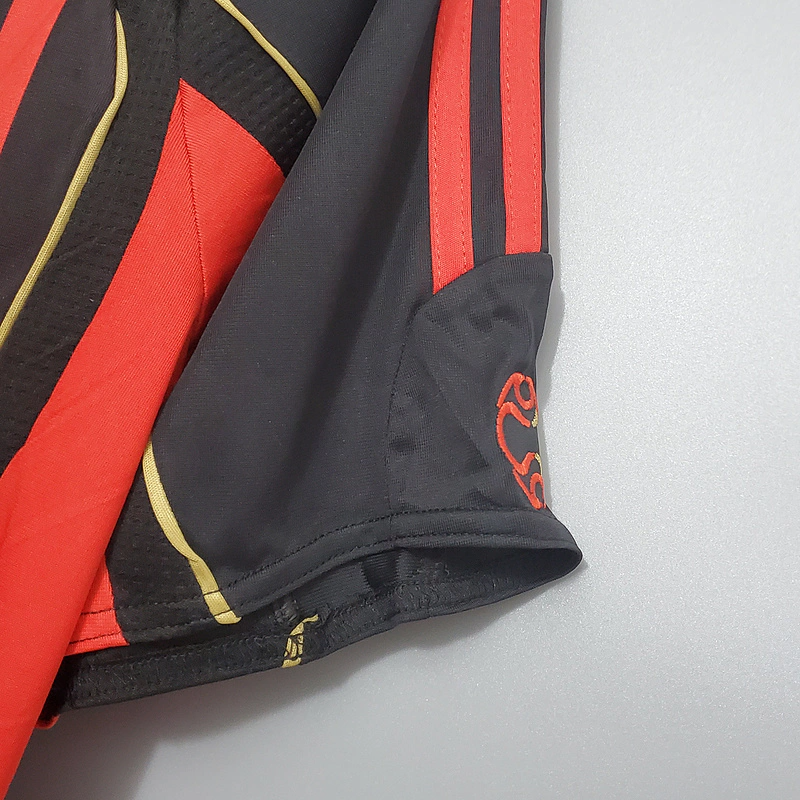 Camisa AC Milan Home 2006/07 - Retrô Adidas Masculino - Preto e Vermelho