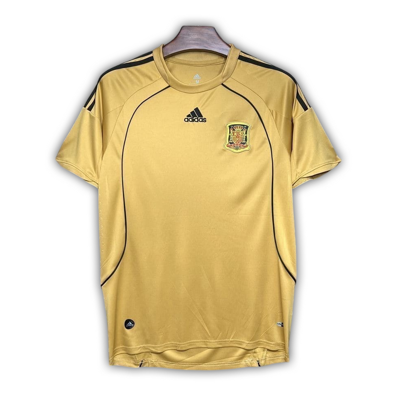 Camisa Espanha Away 2008 - Retrô Adidas Masculino - Dourado