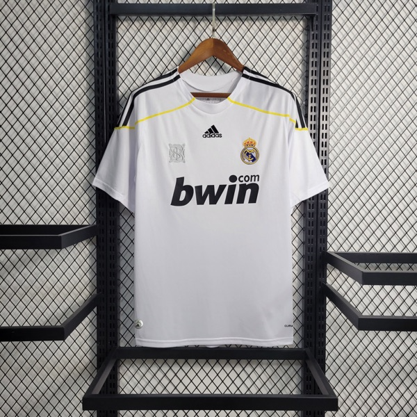 Camisa Real Madrid Home 2009/10 - Retrô Adidas Masculina - Branca