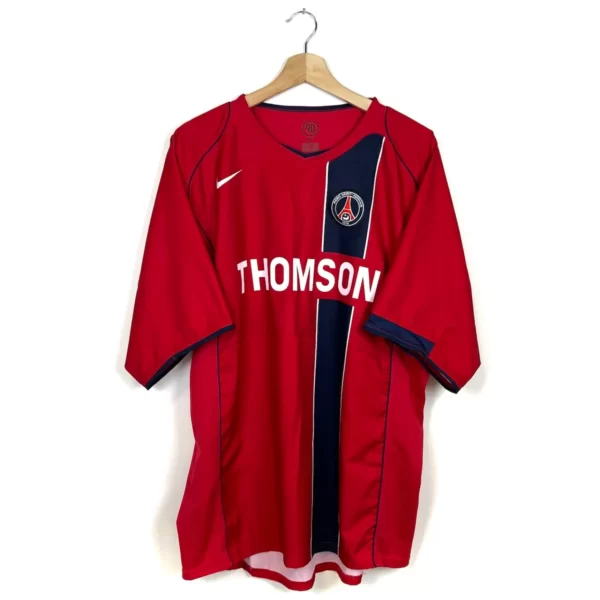 Camisa PSG Away 2004/05 - Retrô Nike Masculino - Vermelho e azul