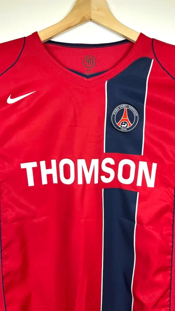 Camisa PSG Away 2004/05 - Retrô Nike Masculino - Vermelho e azul