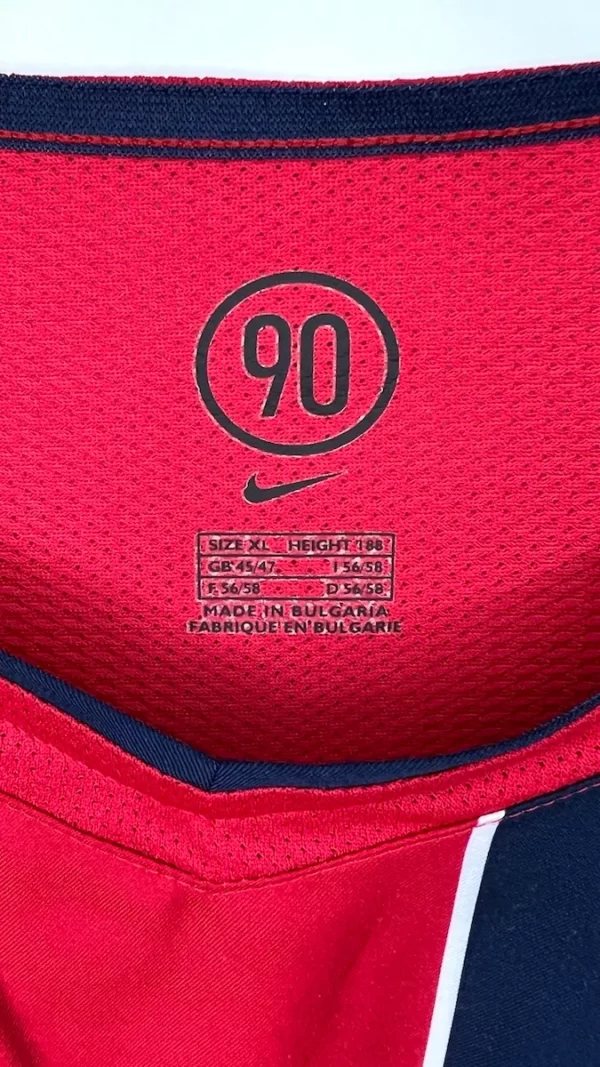 Camisa PSG Away 2004/05 - Retrô Nike Masculino - Vermelho e azul