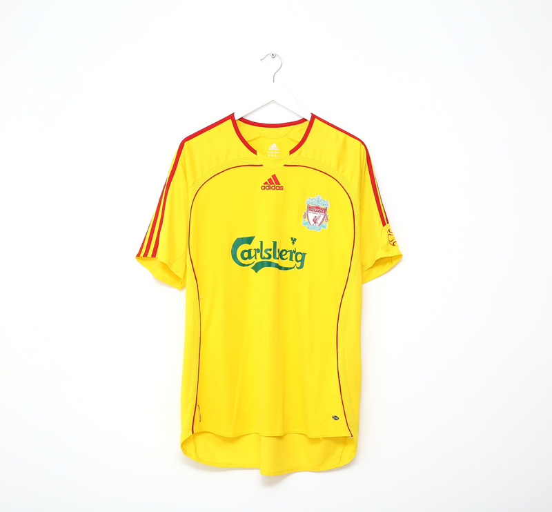 Camisa Liverpool Away 2006/07 - Retrô Adidas Masculino - Amarelo