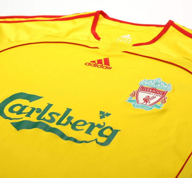 Camisa Liverpool Away 2006/07 - Retrô Adidas Masculino - Amarelo