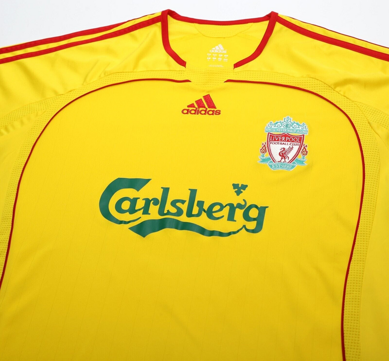 Camisa Liverpool Away 2006/07 - Retrô Adidas Masculino - Amarelo