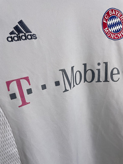 Camisa Bayern de Munique Away 2002/03 - Retrô Adidas Masculino - Branco