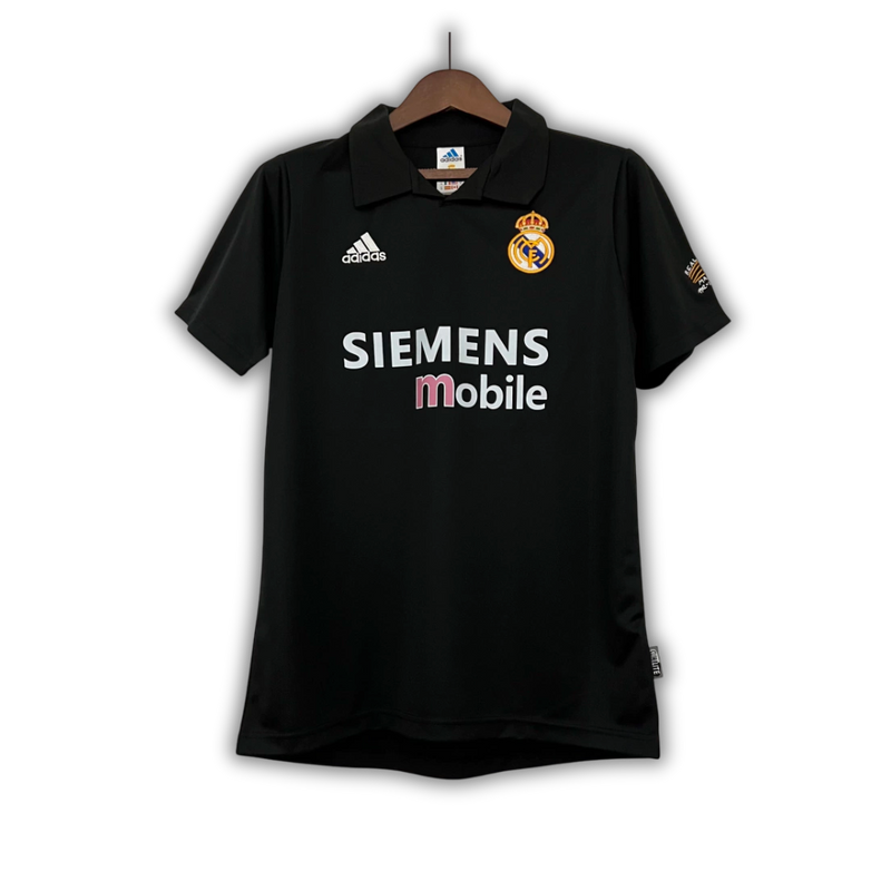 Camisa Real Madrid Away 2002/03 - Retrô Adidas Masculina - Preta