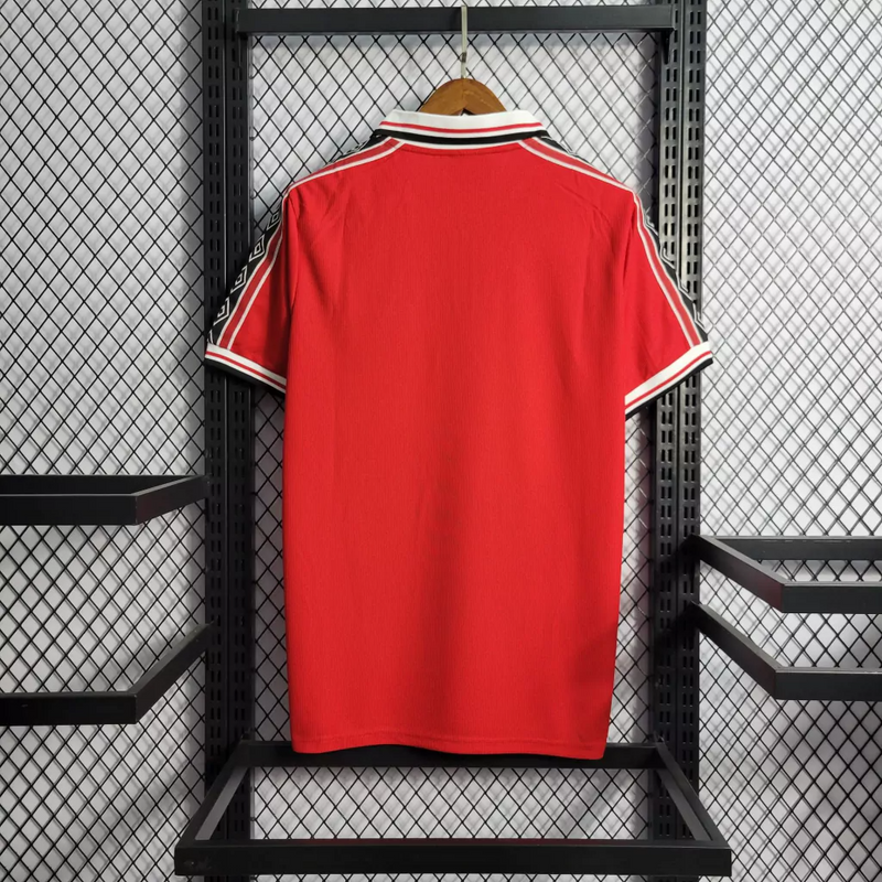 Camisa Manchester United Home 1998/99 - Retrô Umbro Masculino - Vermelho