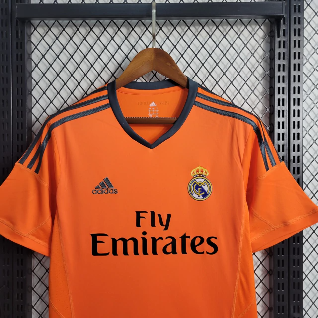 Camisa Real Madrid Third 2013/14 - Retrô Adidas Masculina - Laranja