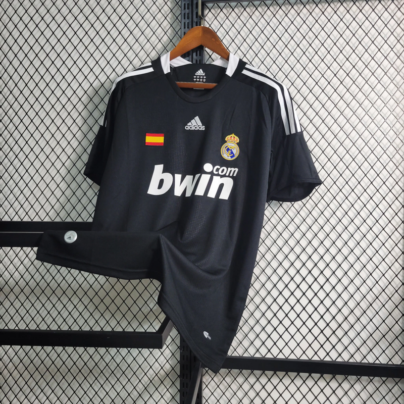 Camisa Real Madrid Away 2008/09 - Retrô Adidas Masculino - Preto