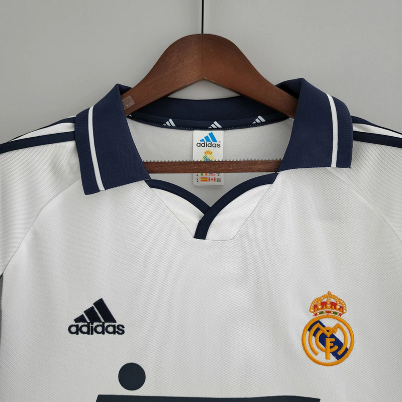 Camisa Real Madrid Home 2000/01 - Retrô Adidas Masculina - Branca