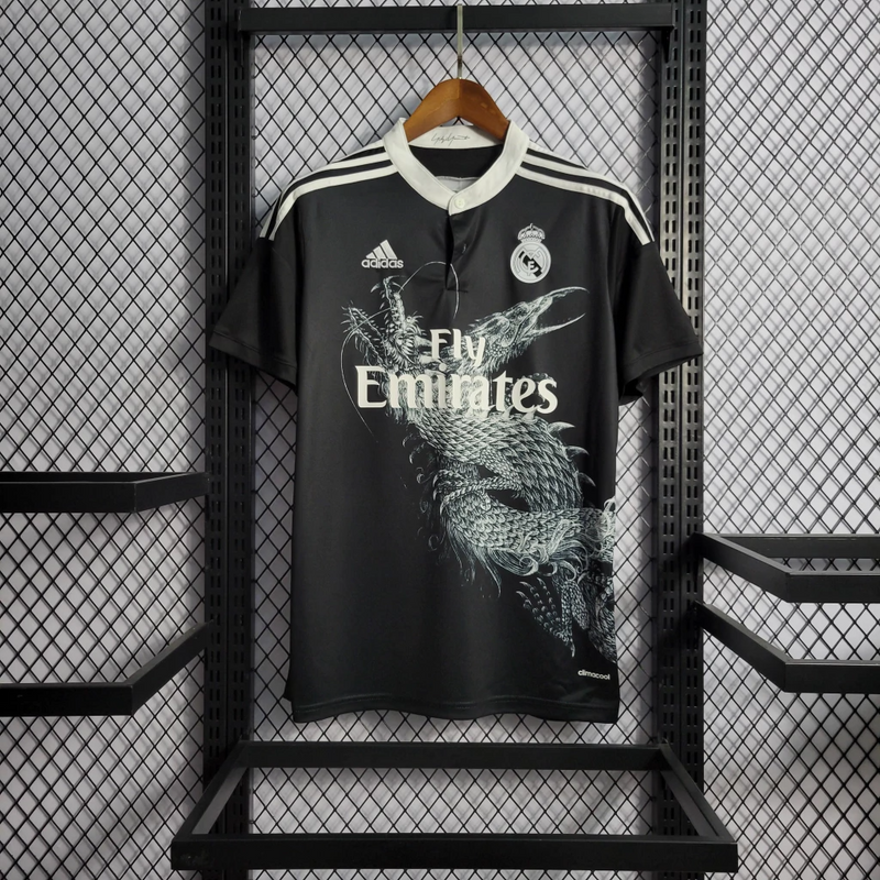 Camisa Real Madrid Third 2014/15 - Retrô Adidas Masculina - Preta