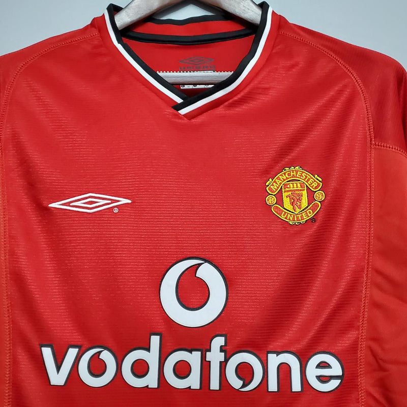 Camisa Manchester United Home 2000/01 - Retrô Umbro Masculino - Vermelho
