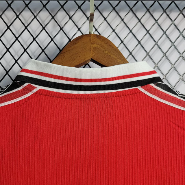 Camisa Manchester United Home 1998/99 - Retrô Umbro Masculino - Vermelho