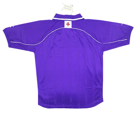 Camisa Fiorentina Home 2000/01 - Retrô Diadora Masculino - Roxo e branco