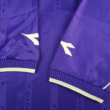Camisa Fiorentina Home 2000/01 - Retrô Diadora Masculino - Roxo e branco