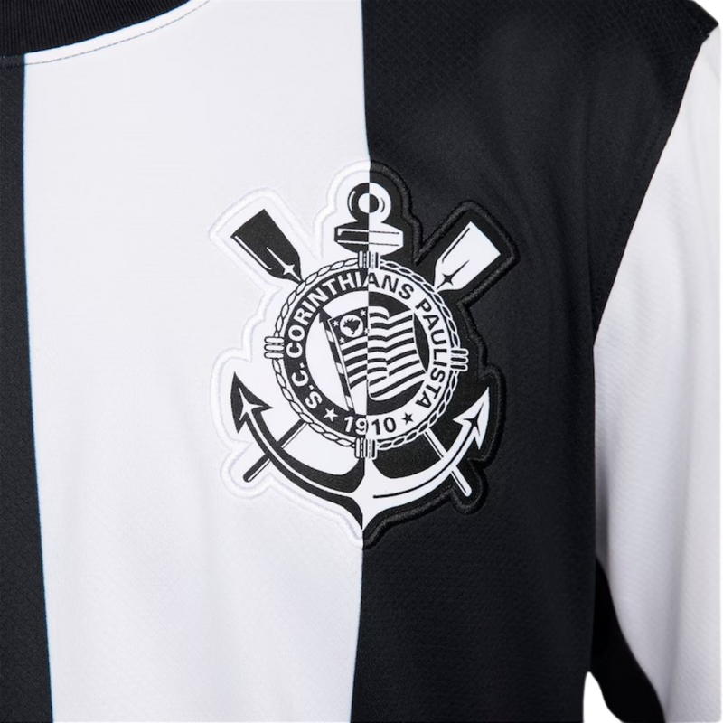 Camisa Corinthians III 2024/25 "Memphis 10" - Branca e Preta