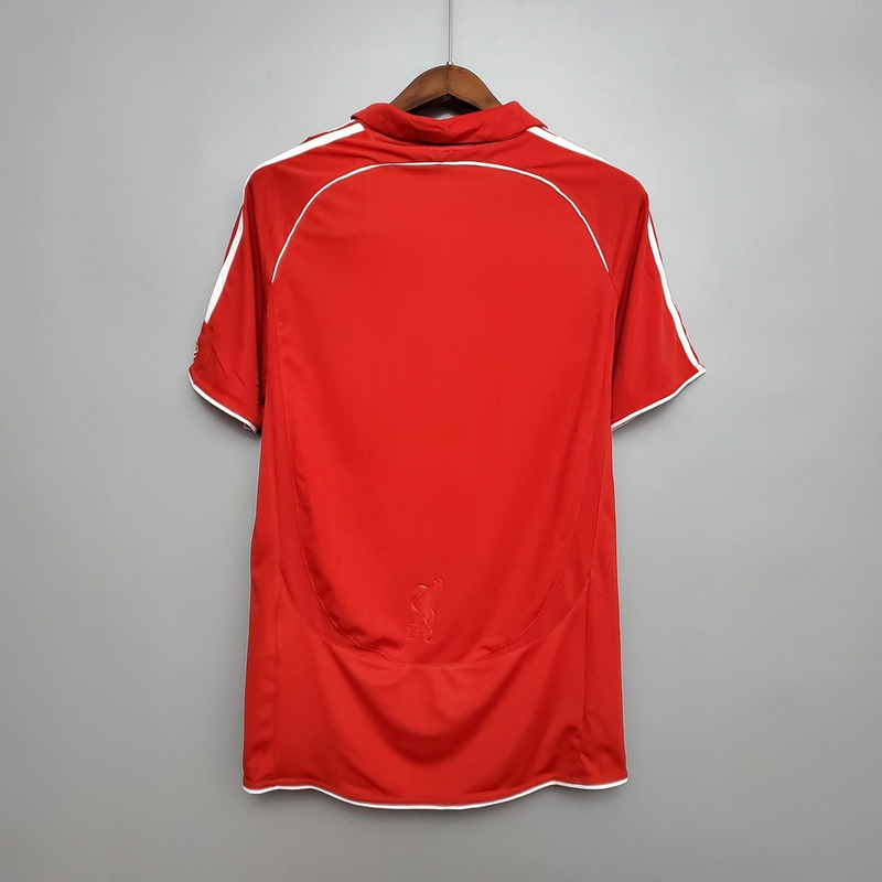 Camisa Liverpool Home 2006/07 - Retrô Adidas Masculino - Vermelho