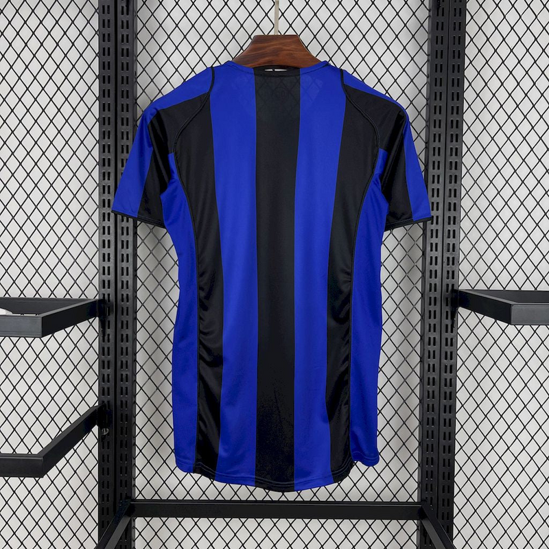 Camisa Inter de Milão Home 2004/05 - Retrô Nike Masculino - Preto e Azul