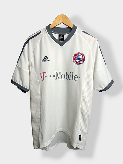Camisa Bayern de Munique Away 2002/03 - Retrô Adidas Masculino - Branco