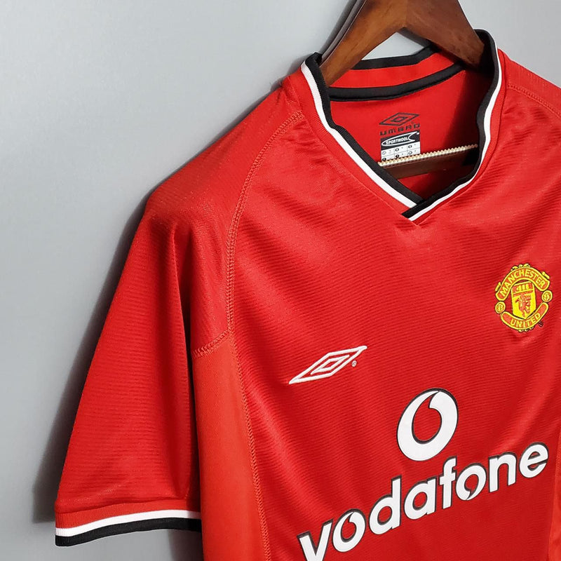 Camisa Manchester United Home 2000/01 - Retrô Umbro Masculino - Vermelho