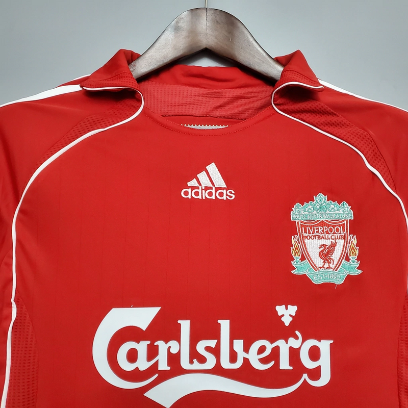 Camisa Liverpool Home 2006/07 - Retrô Adidas Masculino - Vermelho