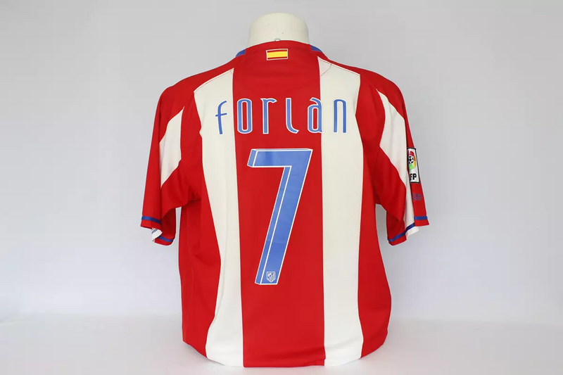 Camisa Atlético de Madrid Home 2007/08 - Retrô Nike Masculino - Vermelho e branco