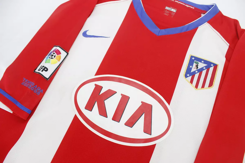 Camisa Atlético de Madrid Home 2007/08 - Retrô Nike Masculino - Vermelho e branco