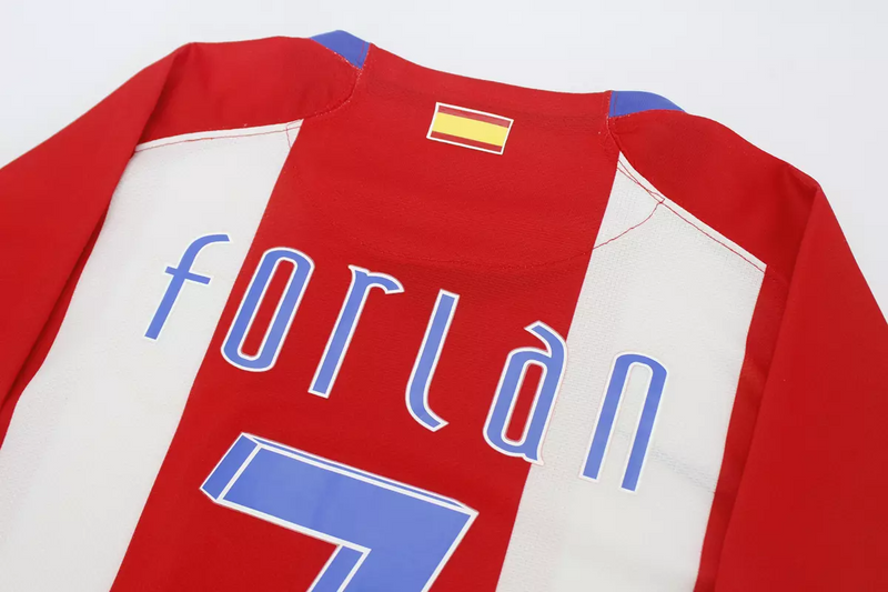 Camisa Atlético de Madrid Home 2007/08 - Retrô Nike Masculino - Vermelho e branco