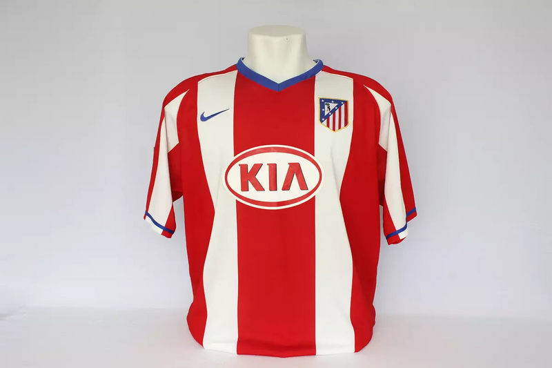 Camisa Atlético de Madrid Home 2007/08 - Retrô Nike Masculino - Vermelho e branco