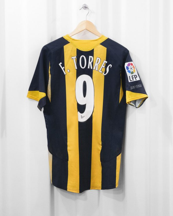 Camisa Atlético de Madrid Away 2005/06 - Retrô Nike Masculino - Azul e amarelo