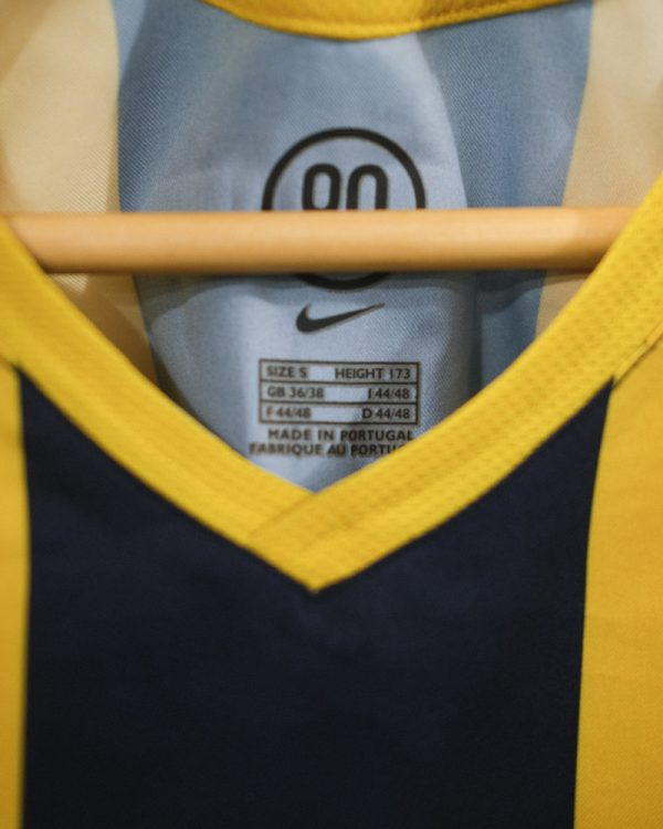 Camisa Atlético de Madrid Away 2005/06 - Retrô Nike Masculino - Azul e amarelo
