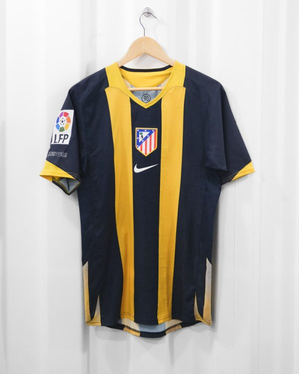 Camisa Atlético de Madrid Away 2005/06 - Retrô Nike Masculino - Azul e amarelo