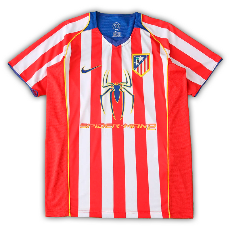 Camisa Atletico de Madrid Home 2004/05 - Retrô Adidas Masculino - Vermelho e Branco