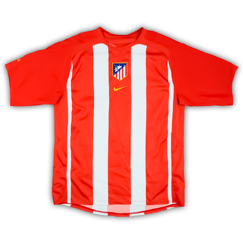 Camisa Atlético de Madrid Home 2005/06 - Retrô Nike Masculino - Vermelho e branco