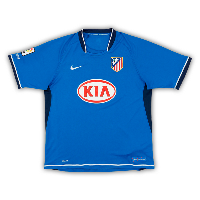 Camisa Atlético de Madrid Away 2007/08 - Retrô Nike Masculino - Azul