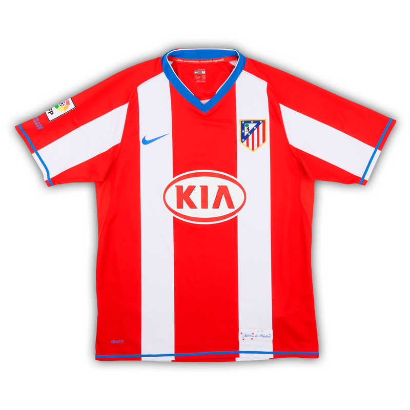 Camisa Atlético de Madrid Home 2007/08 - Retrô Nike Masculino - Vermelho e branco