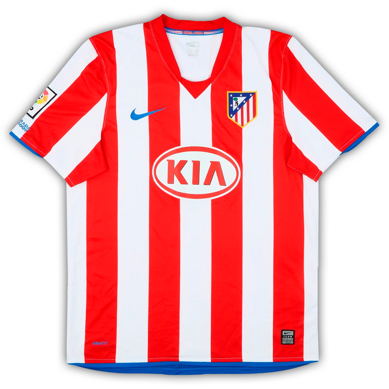 Camisa Atlético de madrid Home 2008/09 - Retrô Nike Masculino - Vermelho e branco