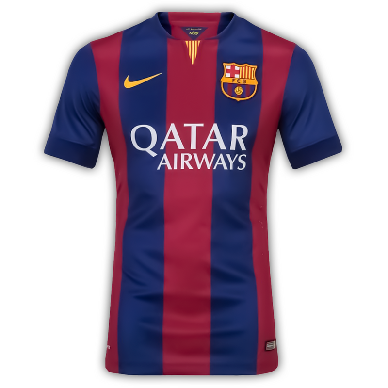 Camisa Barcelona Home 2014/15 - Retrô Nike Masculina - Azul e Grená