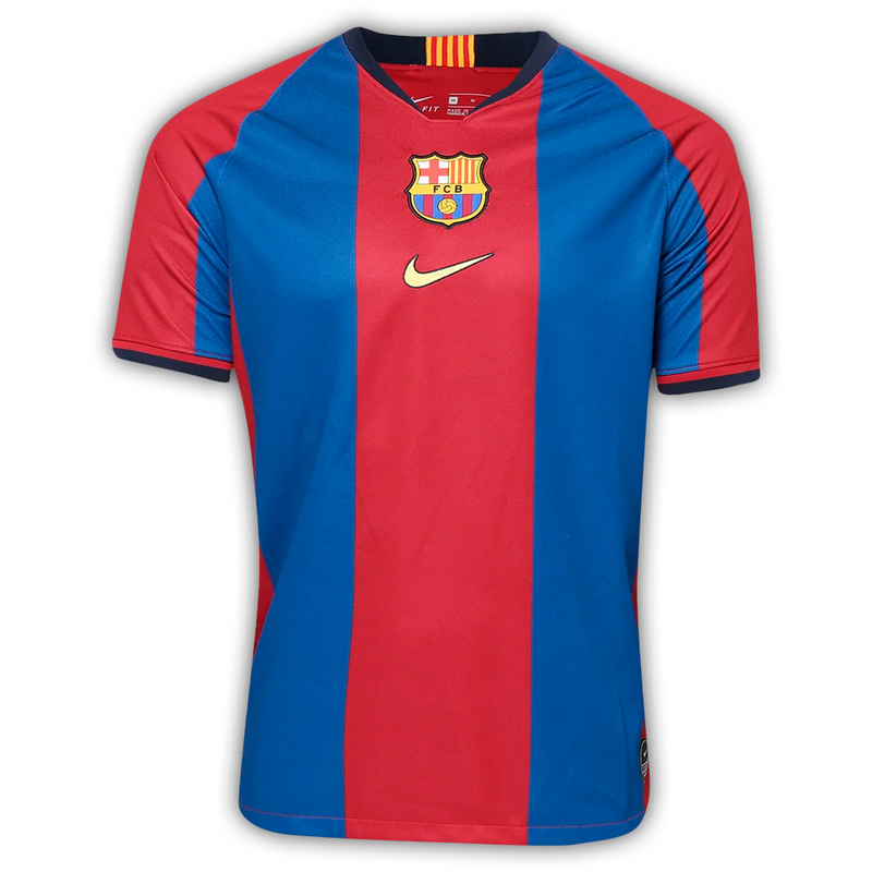 Camisa Barcelona Home 1998/99 - Retrô Nike Masculina - Azul e Vermelha